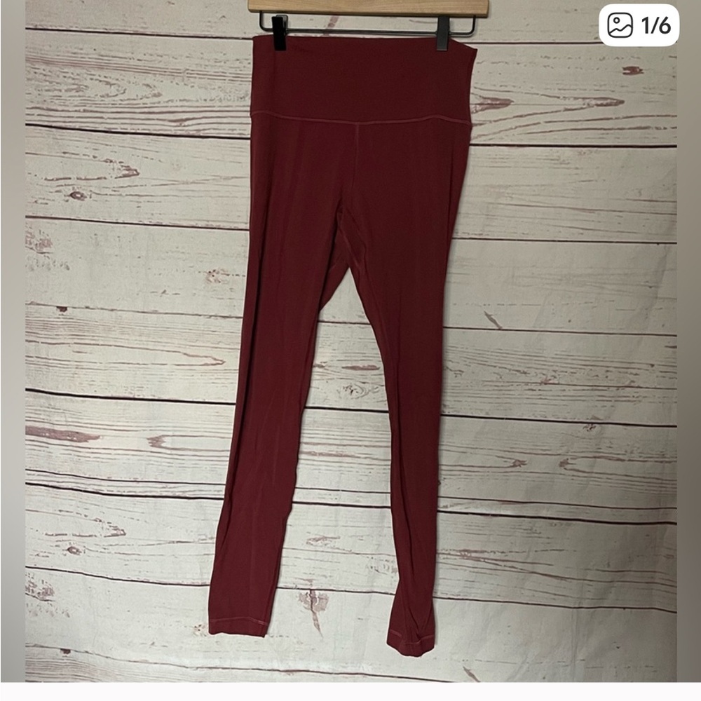 Lululemon Align High-Rise Pant 28" Red Merlot Size 8